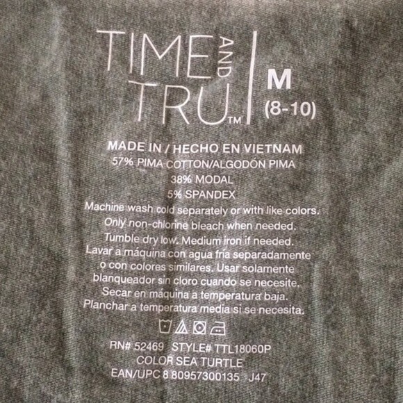 Time and Tru light wash green t-shirt - Picture 4 of 4